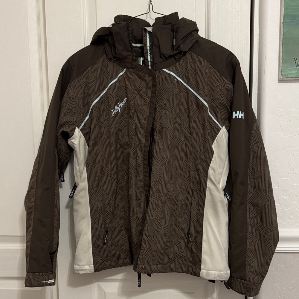Helly Hansen Two-Tone Brown and Cream Jacket